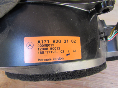 Mercedes R171 Door Speaker Set Harmon Kardon, Left A1718203102 SLK280 SLK300 SLK350 SLK556